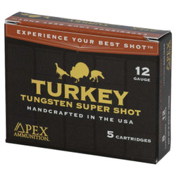 Apex Tungsten Super Shot TSS 12 Ga 3 1/2" 2-1/2 Oz Box 5 Rd